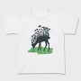Forest Deer Silhouette, Tricou Copii