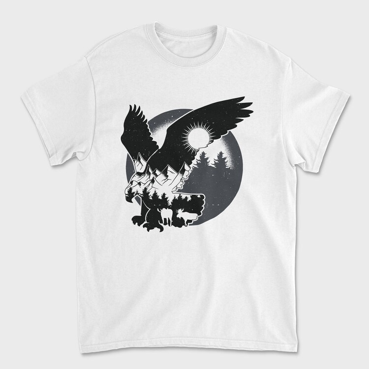 Forest Eagle, Tricou Barbati (Unisex)