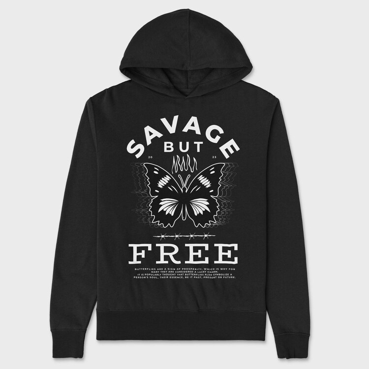 Free Butterfly Savage But, Hanorac Oversize Barbati (Unisex)