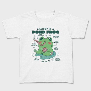 Frog Cute Anatomy, Tricou Copii