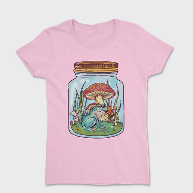 Frog In Mason Jar Nature, Tricou Femei