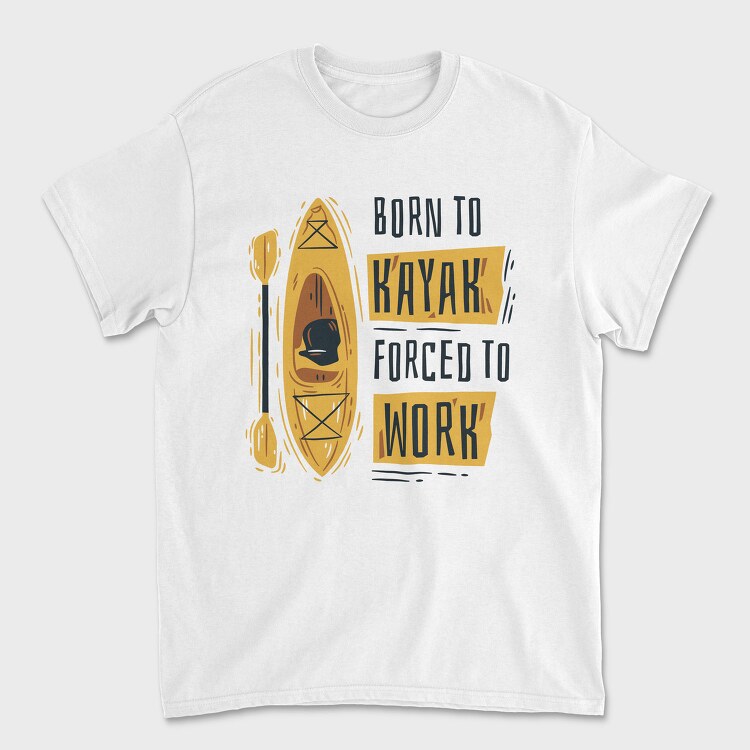 Born To Kayak, Tricou Barbati (Unisex)