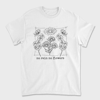 Botanical Flowers Vintage, Tricou Barbati (Unisex)