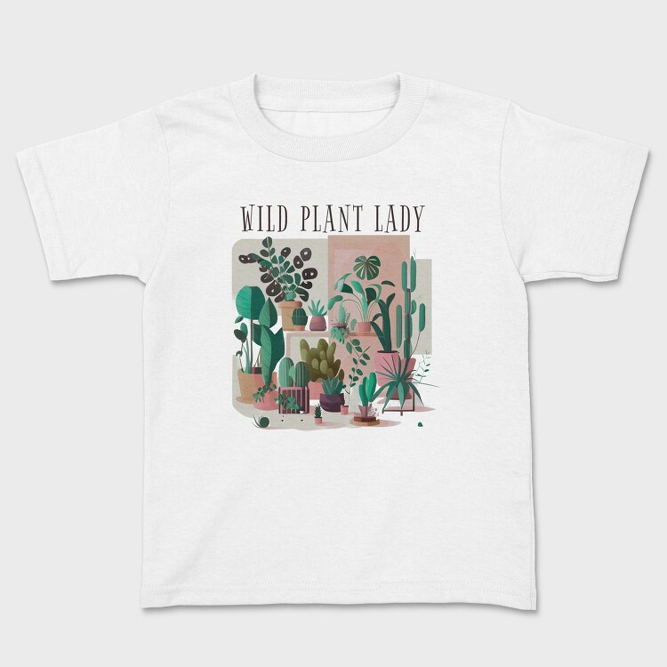 Botanical Wild Plant Lady, Tricou Copii