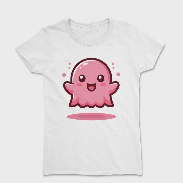 Bubbly Pink Ghost, Tricou Femei