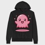 Bubbly Pink Ghost, Hanorac Oversize Barbati (Unisex)