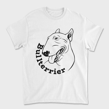 Bull Terrier Dog, Tricou Barbati (Unisex)