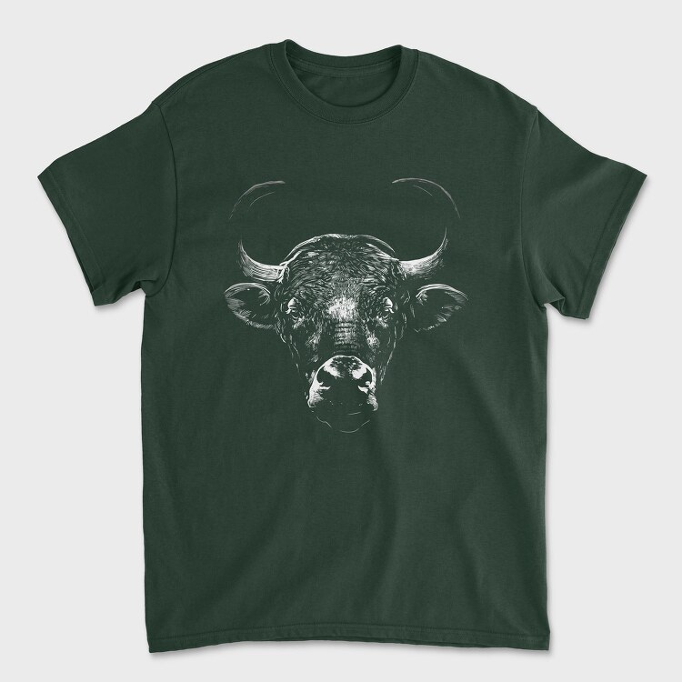 Bull Wild Monochrome, Tricou Barbati (Unisex)