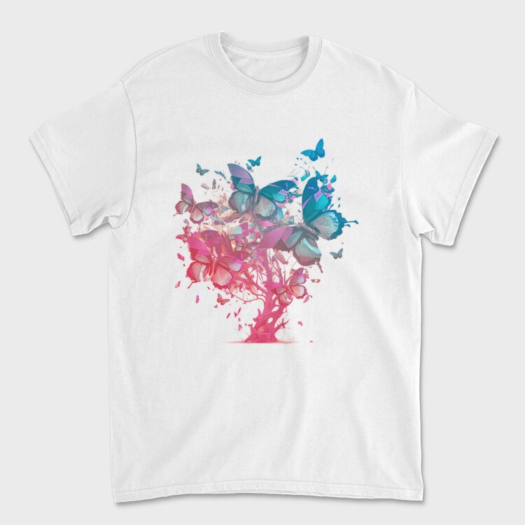 Butterfly Tree Colorful, Tricou Barbati (Unisex)