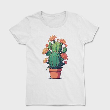 Cactus With Yellow Flowers, Tricou Femei