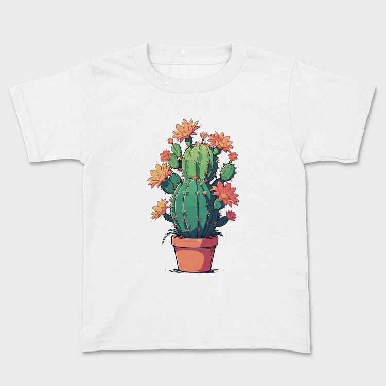 Cactus With Yellow Flowers, Tricou Copii