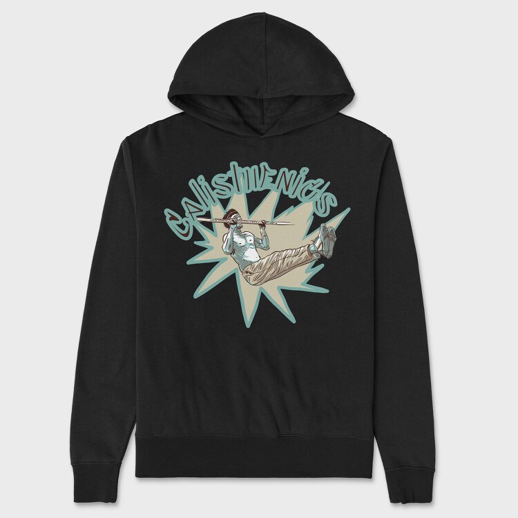 Calisthenics Man Guy, Hanorac Oversize Barbati (Unisex)