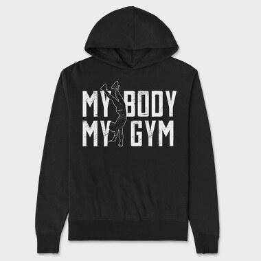 Calisthenics Sport Strength My Body My Gym Creators Ep, Hanorac Oversize Barbati (Unisex)