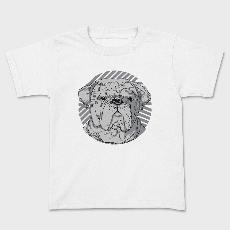 Dog Realistic Portrait, Tricou Copii