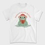 Frog Reading Book Cute, Tricou Barbati (Unisex)