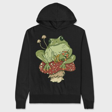 Froggy Mushroom, Hanorac Oversize Barbati (Unisex)