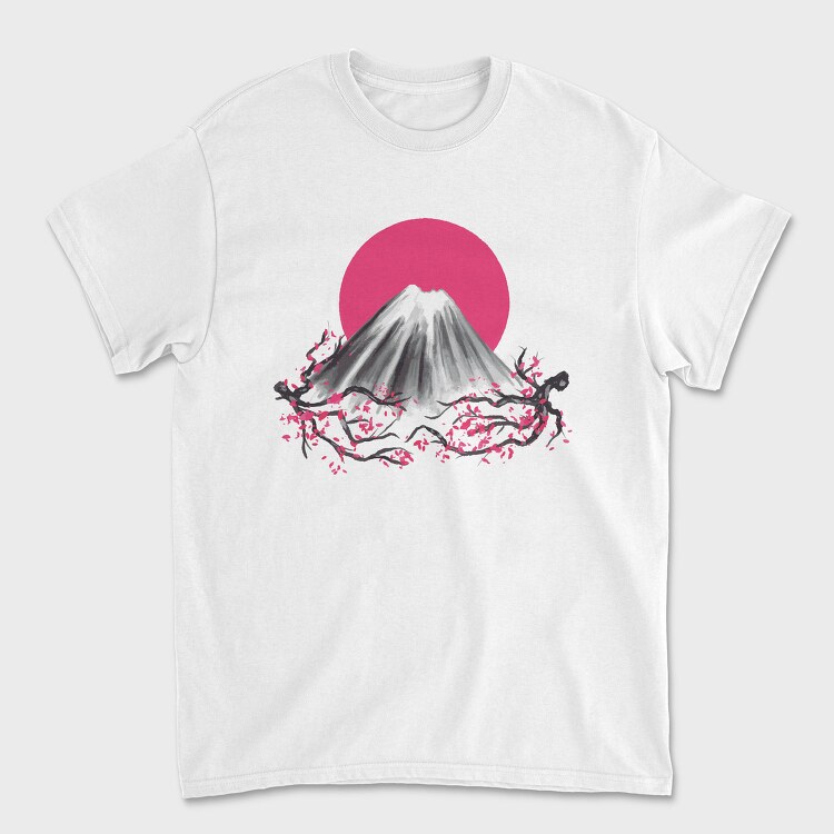 Fuji Mountain Japanese Nature, Tricou Barbati (Unisex)