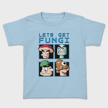 Fungi Cartoon Characters Let S Get Pixel, Tricou Copii