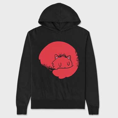 Introverted Cat, Hanorac Oversize Barbati (Unisex)