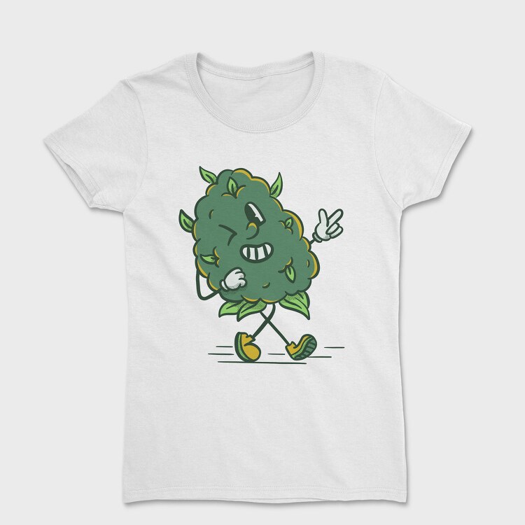 Cannabis Buddy Cartoon, Tricou Femei