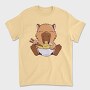 Capybara Eating Ramen Capibara, Tricou Barbati (Unisex)