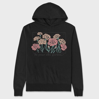Carnation Flowers Garden, Hanorac Oversize Barbati (Unisex)