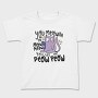 Cartoon Cat With Gun Meow Peow, Tricou Copii