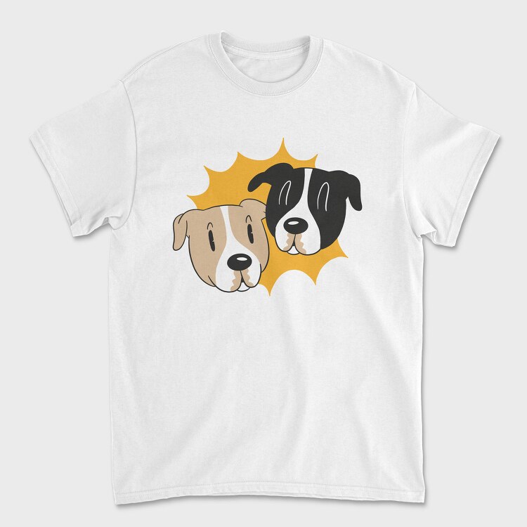 Cartoon Dog Faces, Tricou Barbati (Unisex)