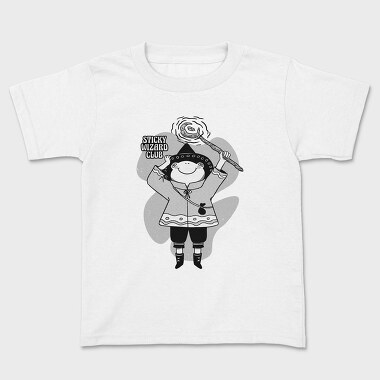 Cartoon Wizard Frog Fantasy Sticky Club, Tricou Copii
