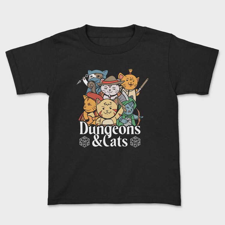 Dungeons And Cats, Tricou Copii