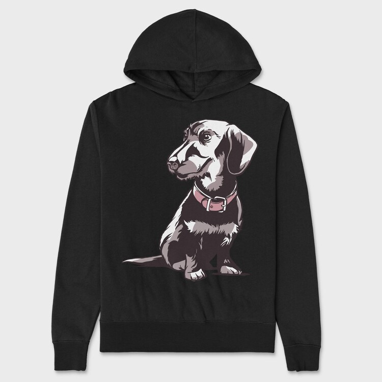 Dwarf Dachshund, Hanorac Oversize Barbati (Unisex)