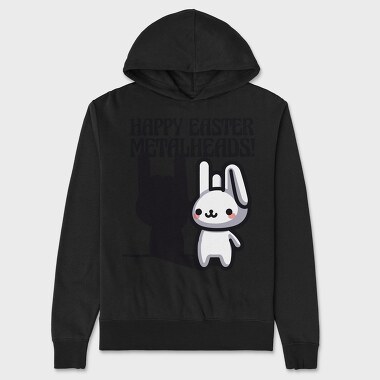 Easter Metalhead Bunny Metal, Hanorac Oversize Barbati (Unisex)