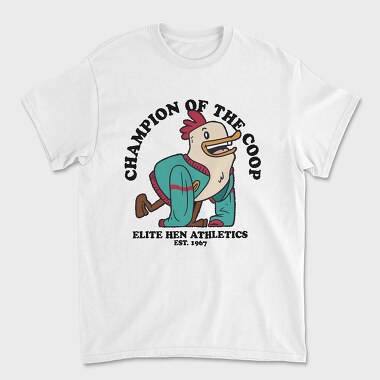 Elite Hen Athlete Vintage Chicken, Tricou Barbati (Unisex)