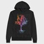 Enchanted Tree Rainbow, Hanorac Oversize Barbati (Unisex)