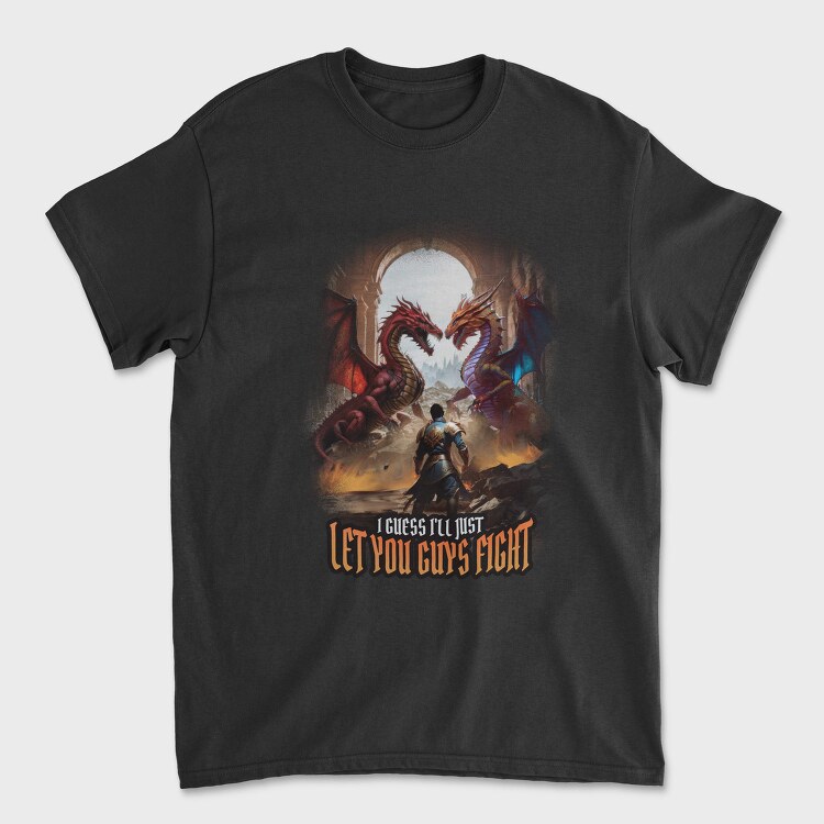 Epic Dragon Battle Fight Paladin, Tricou Barbati (Unisex)