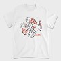 Japanese Cats Tattoo, Tricou Barbati (Unisex)