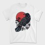Japanese Style Crow, Tricou Barbati (Unisex)