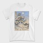 Japanese Turtle Ukiyo Wave Sea, Tricou Barbati (Unisex)