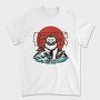 Japanese Wave Cat Catzilla, Tricou Barbati (Unisex)
