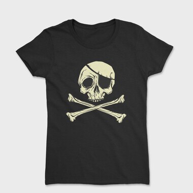 Jolly Roger Pirate Flag, Tricou Femei