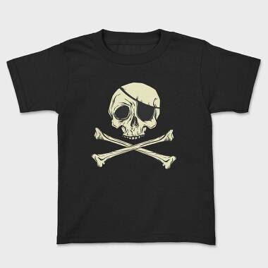 Jolly Roger Pirate Flag, Tricou Copii