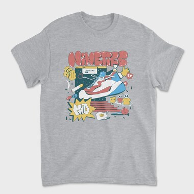 Nineties 90S Kid Retro 1, Tricou Barbati (Unisex)