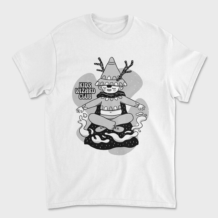 Cartoon Wizard Kid Fantasy Kids Club, Tricou Barbati (Unisex)