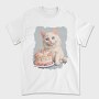 Cat Birthday Party B Day Kitten, Tricou Barbati (Unisex)