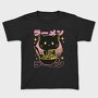 Cat Eating Ramen Food Retro, Tricou Copii