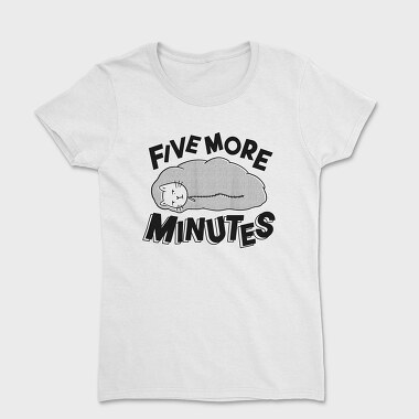 Cat In Sleeping Bag Five Minutes, Tricou Femei