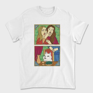 Cat Meme In Ottoman Style, Tricou Barbati (Unisex)