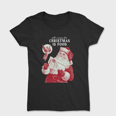 Cat Santa Claus Christmas Xmas, Tricou Femei