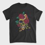 Day Of The Dead Skull With Roses, Tricou Barbati (Unisex)