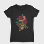 Day Of The Dead Skull With Roses, Tricou Femei
